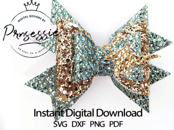 Download Digital Svg Dxf Pdf Arabian Princess Bow Template Jasmine Etsy