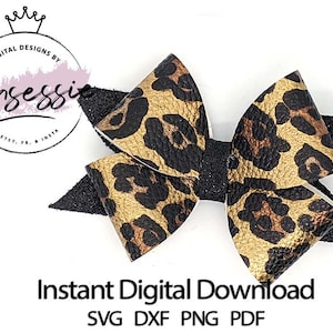 Digital SVG, PDF, DXF, Mix It Up Bow Template, digital bow template, bow svg, fancy bow, cricut bow, cricut crafts, bow pattern, hair bow