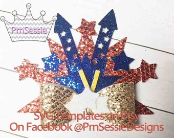 Digitale SVG, DXF, PDF FireCracker Bow-sjabloon