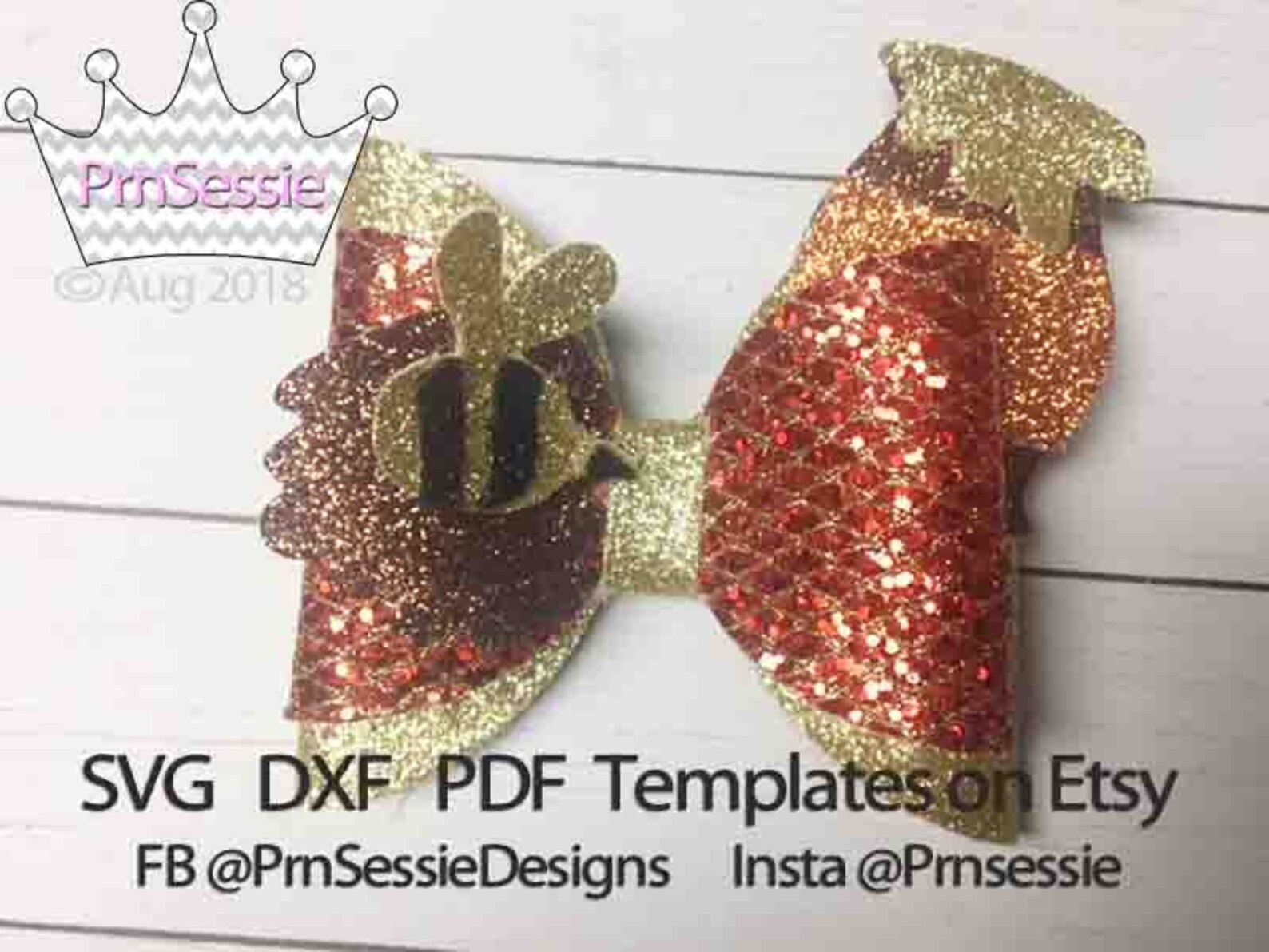 Download Digital SVG PDF DXF Forest Friends Hair Bow Templates ...
