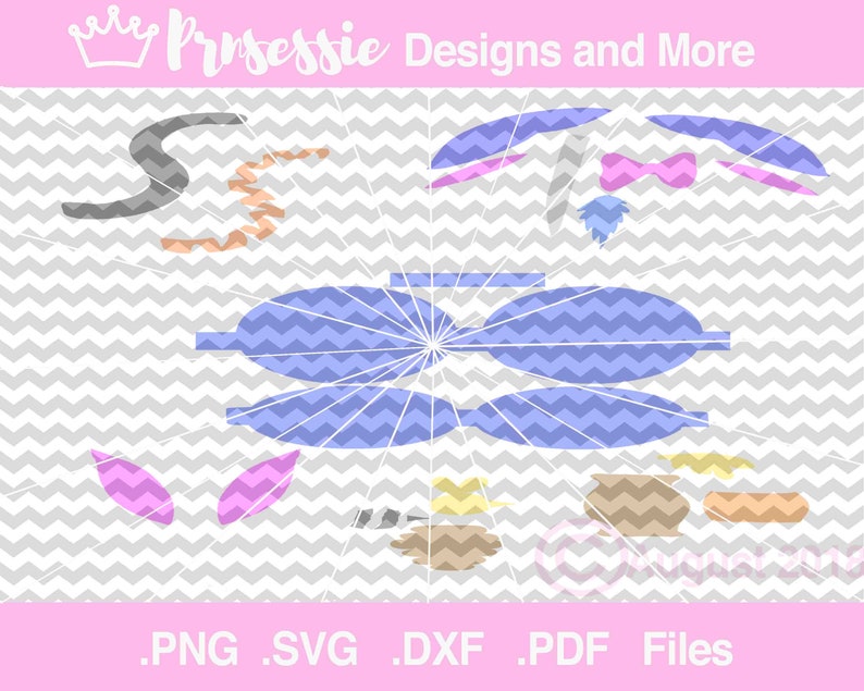 Download Digital SVG PDF DXF Forest Friends Hair Bow Templates ...