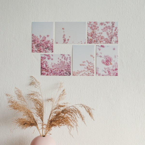 Set (C) of 6 blossom postcards