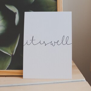 Postcard It is well