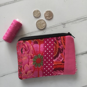 ROSE - Porte-monnaie MATELASSÉ - anniversaire ; mariage ; cadeau; porte-monnaie; porte-cartes fait main ; enseignant ; faire le vôtre, garniture de bas