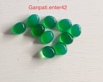 Natürliche grüne Onyx Oval Cabochons 6x5 mm 10x8mm 12x10mm 15x12mm 16x12 mm Gute Qualität handgemachte Schmuck machen lose Edelstein E