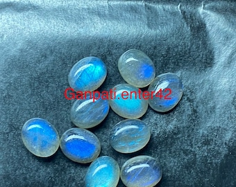 Natural Labradorite Oval Cabochons: Loose Gemstone (5x3mm-20x15mm)