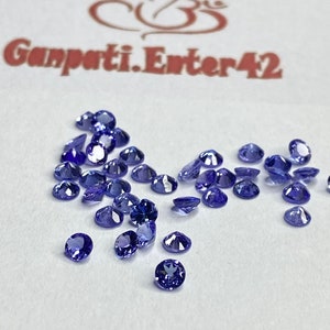 Faceted Round Cut Natural Tanzanite Loose Gemstone