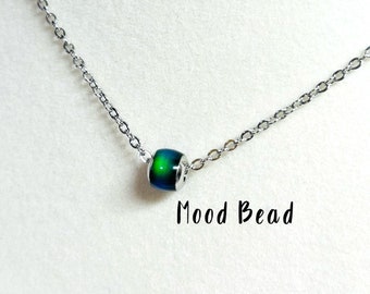Mood Bead Color Changing Necklace Handmade Jewelry Gift For Her