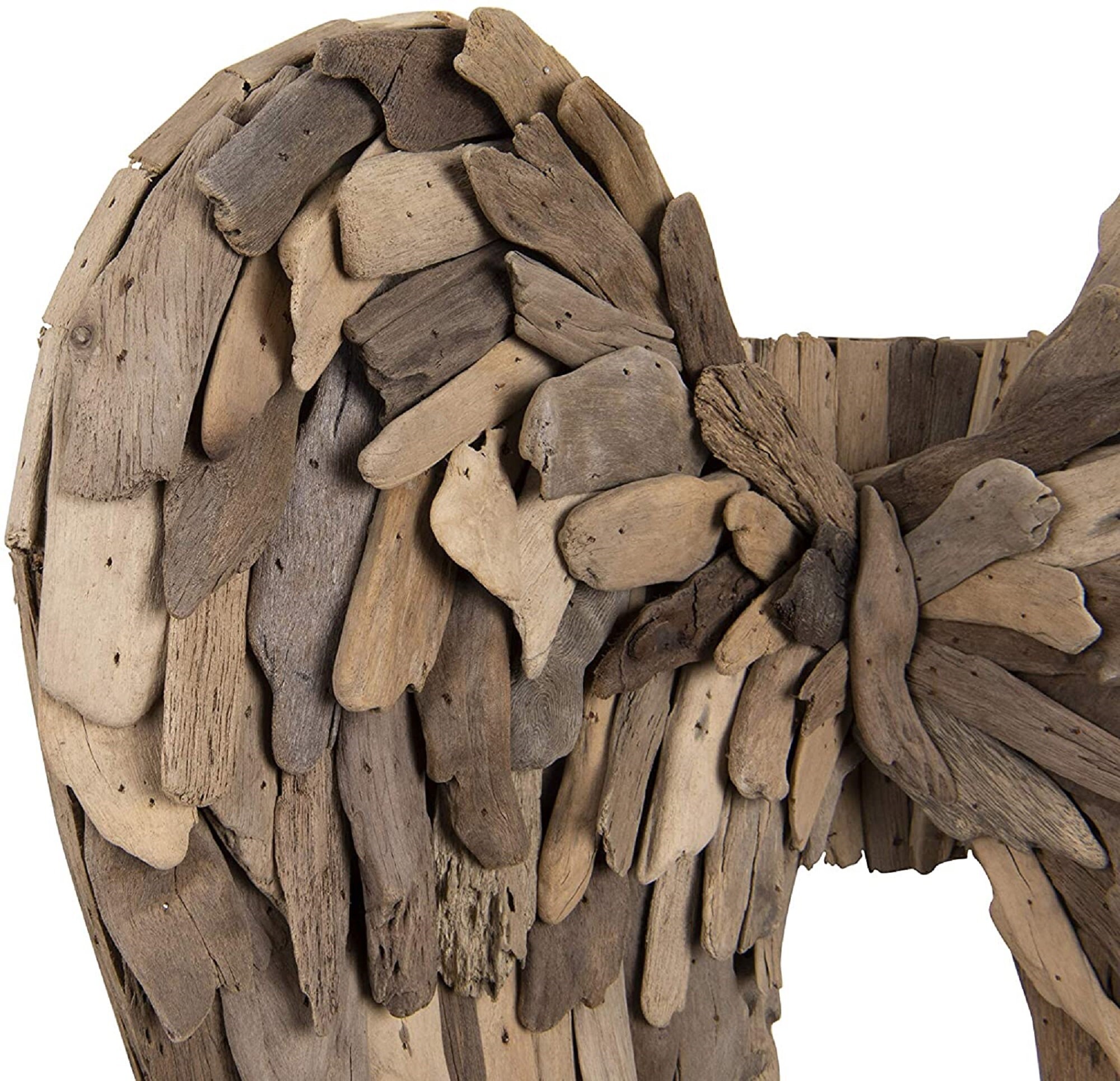 24 Driftwood Angel Wings Wall Sculpture Tiki Decor Etsy