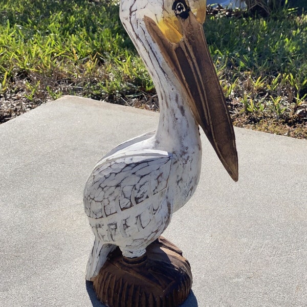 Wooden Pelican Etsy