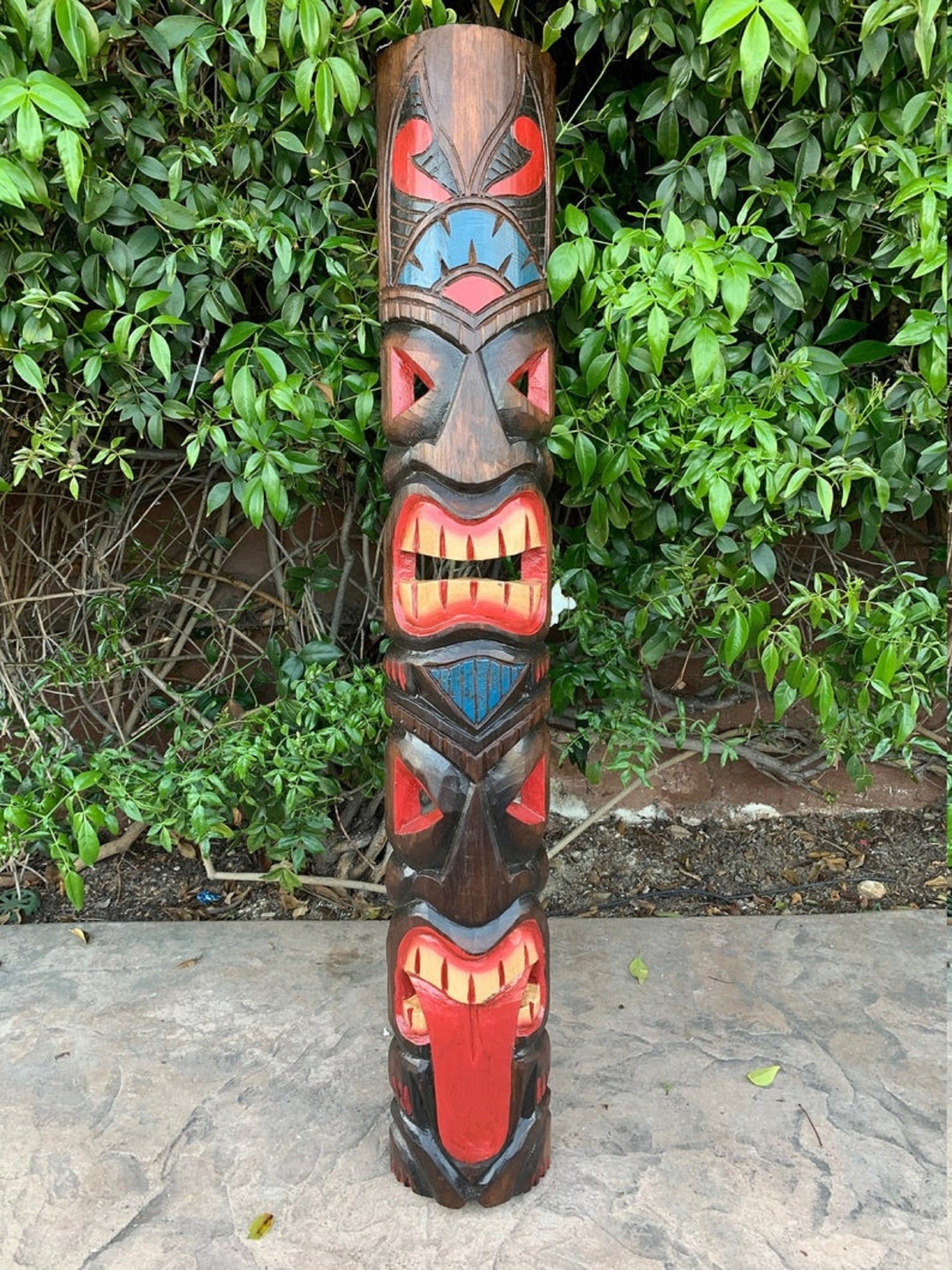 40 Tiki Statue Tiki Mask Tiki Decor African Mask Arts & Etsy