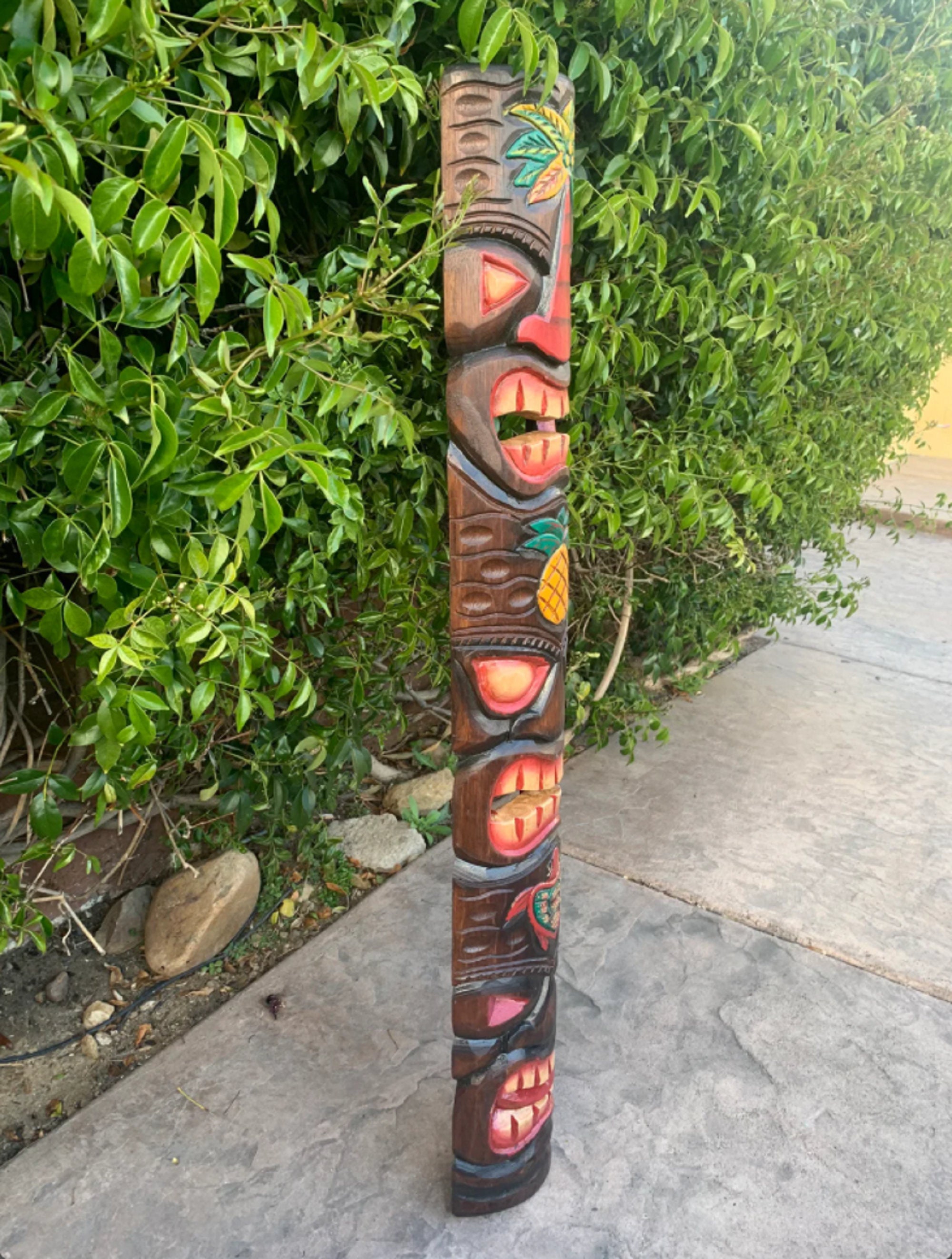 39 Tiki Statue Tiki Mask Tiki Decor African Mask Arts Etsy