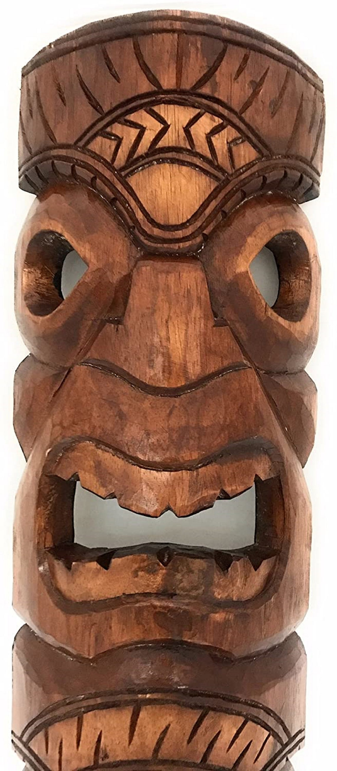 Tiki Statue Strength and Warrior Tiki Mask 40 antique Etsy