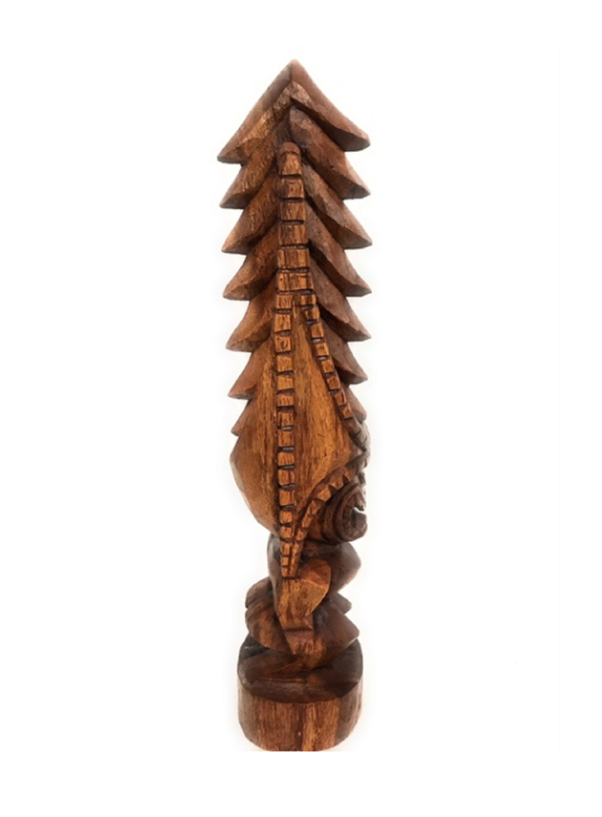 20 Tiki Statue Kona Style Wood Carvings Natural Hawaii Etsy