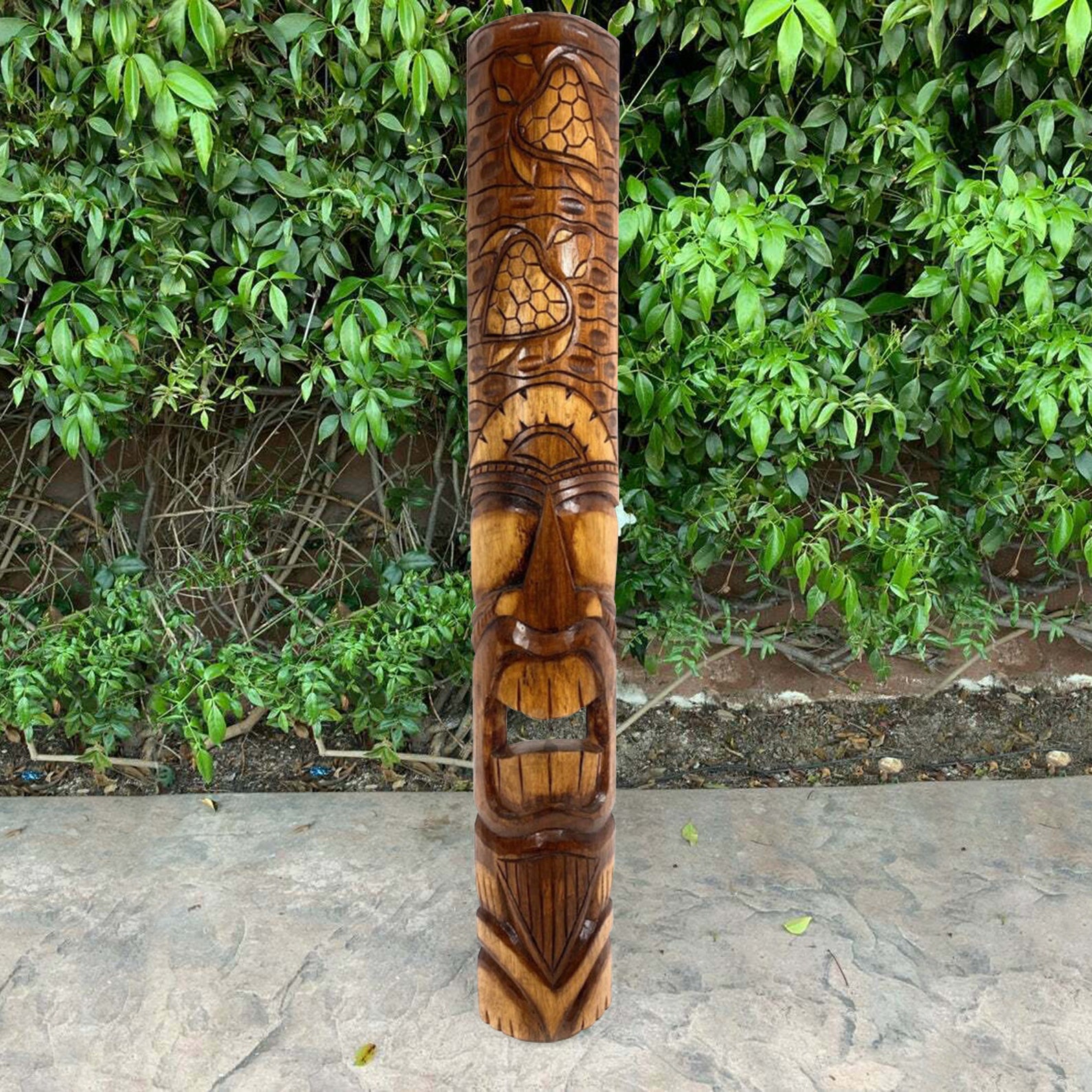 40 Tiki Statue Tiki Mask Tiki Decor African Mask Arts Etsy