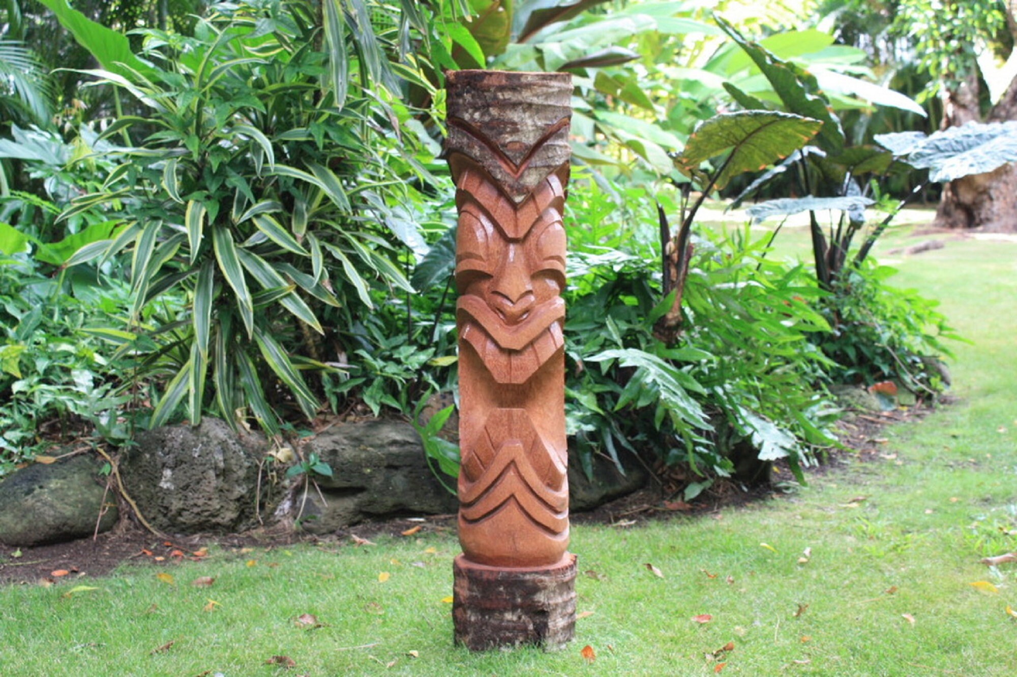 Tiki Statue 40 Tiki Totem Pole Big Island Hawaii Etsy
