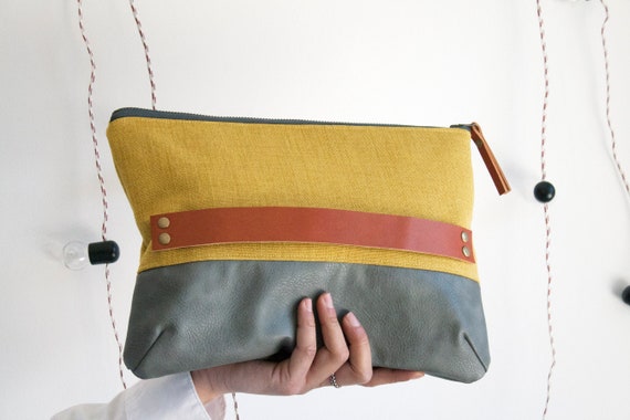 yellow going out bag