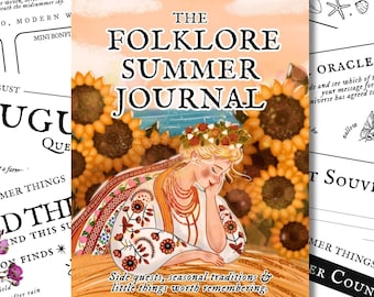 The Folklore Summer Journal | Printable Summer Journal PDF | Side Quests, Seasonal Traditions & Nature Activities