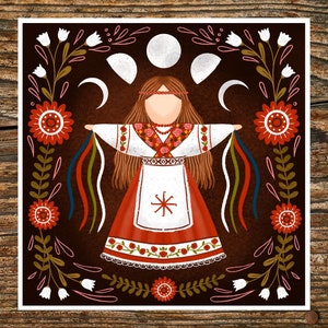Wishing Doll | Slavic Folklore | Slavic Folk Art | Folklore | Art Print