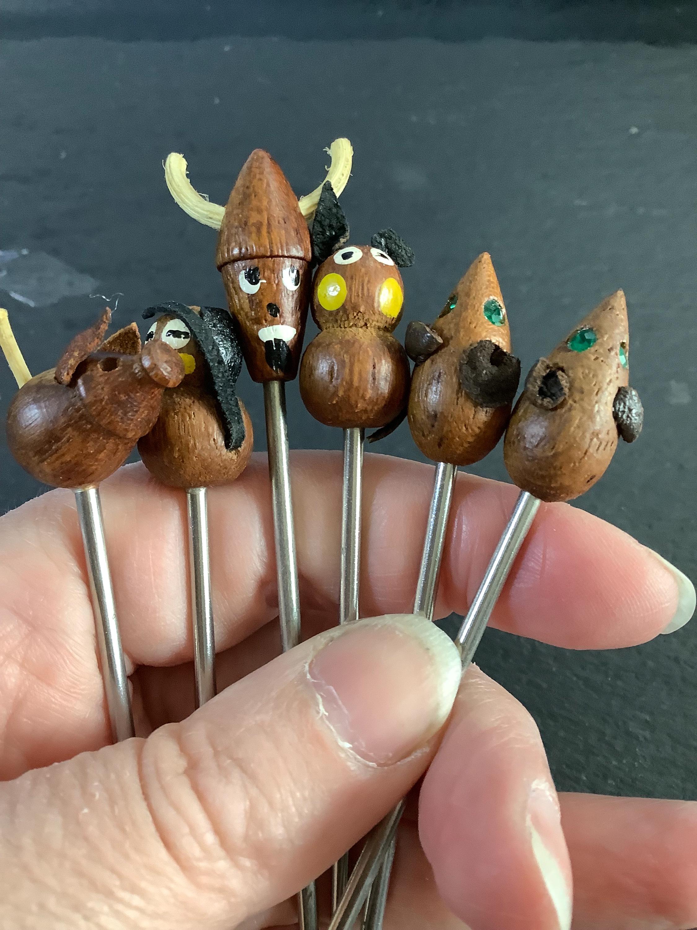 木製のカクテルフォーク - Etsy 日本