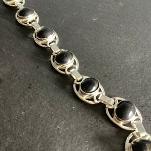 Sterling silver  onyx bracelet