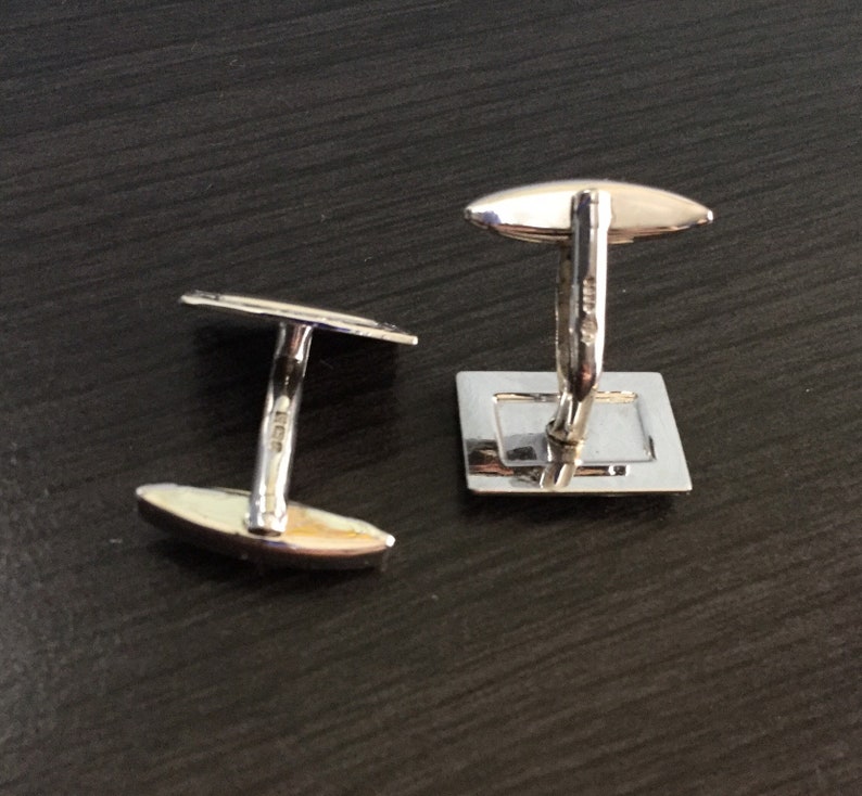 Sterling silver cuff links