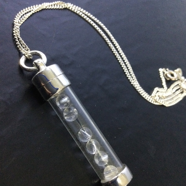 Glass Vial Pendant Etsy