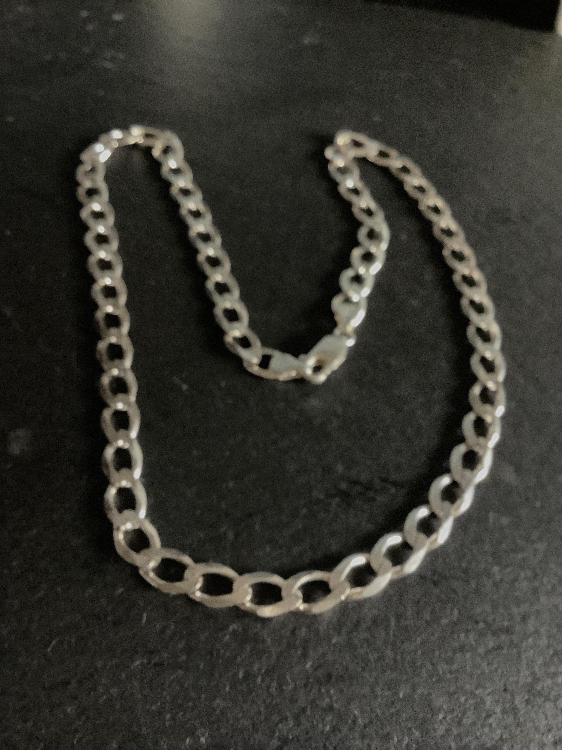 Sterling Silver Curb Chain - Etsy