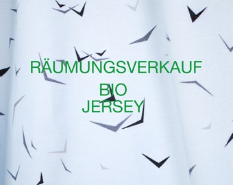 Bio Jersey Stoff, Bio-Baumwolle, GOTS, Vogelschwarm