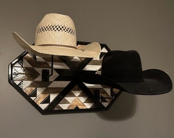 Quilt wood hat rack