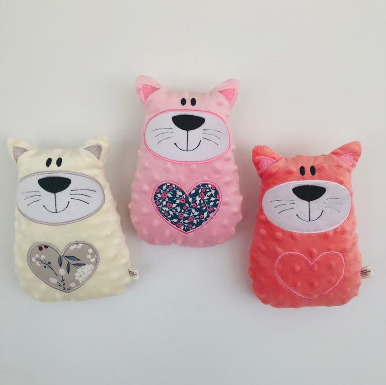 Ivory Minky Kitty Stuffed Cat Minky Cat Minky Security Toy Etsy