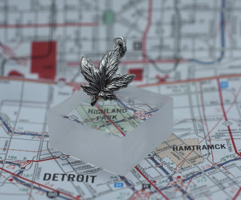 Vintage Sterling Silver Maple Leaf Charm