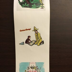 Set of 10 Curious George Stickers/ Decals Vintage Illustrations - Etsy