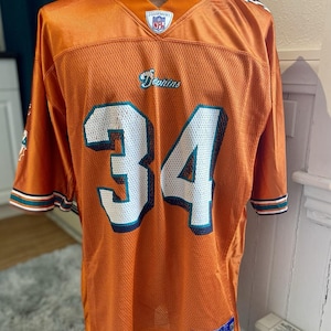 Reebok NFL Miami Dolphins Ricky Williams #34 Jersey Sz L Vintage