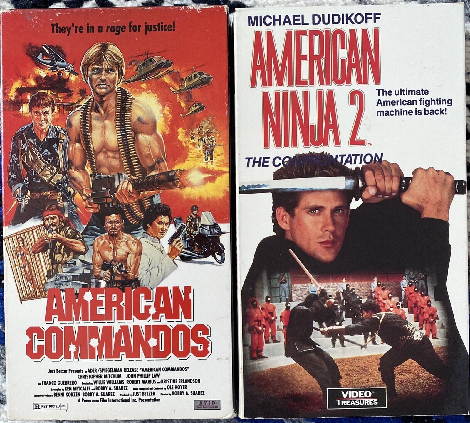 80s 90s Action B-movie VHS Lot! American Commandos | American Ninja 2 ...