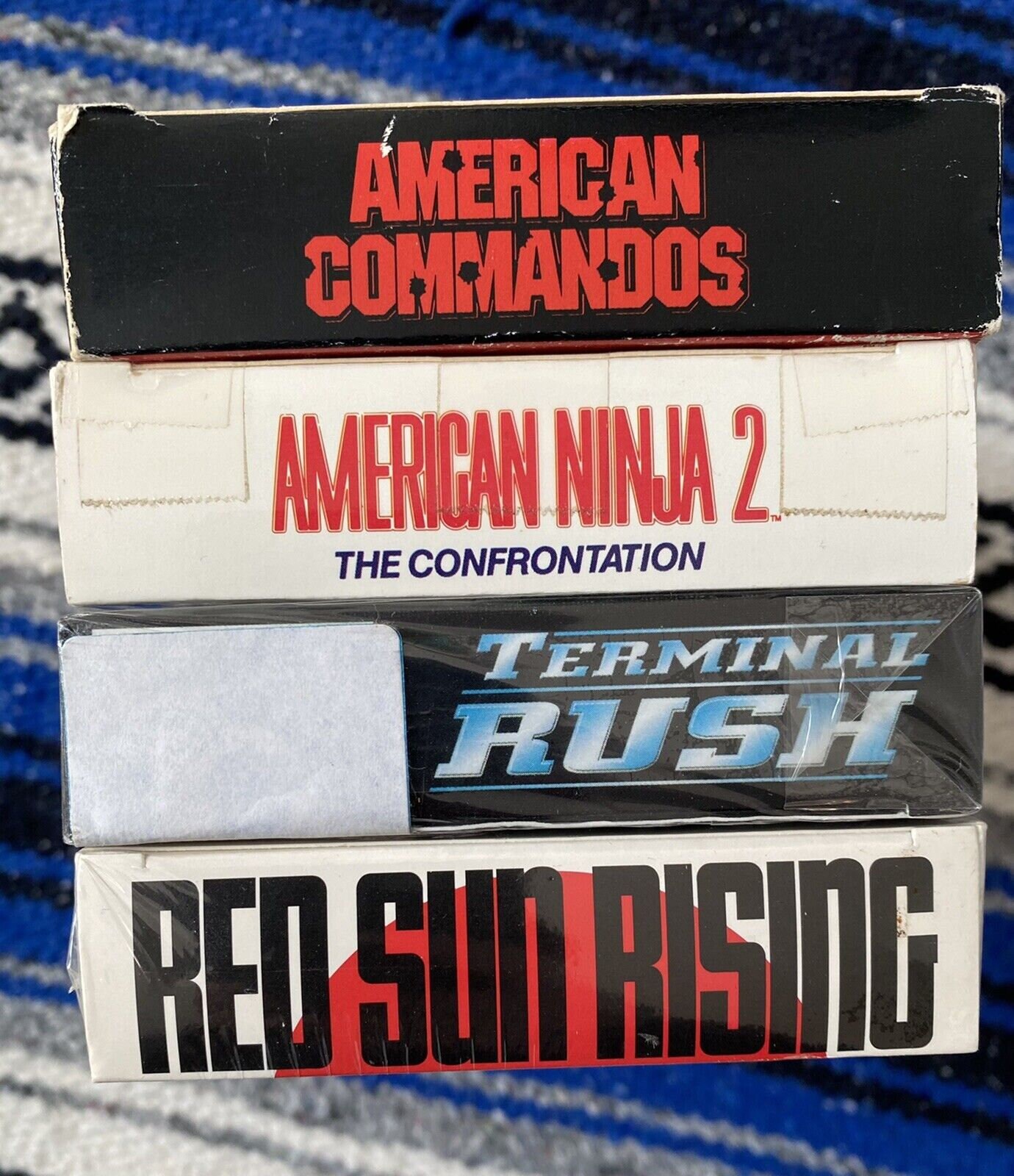 80s 90s Action B-movie VHS Lot American Commandos American Ninja 2 Red ...