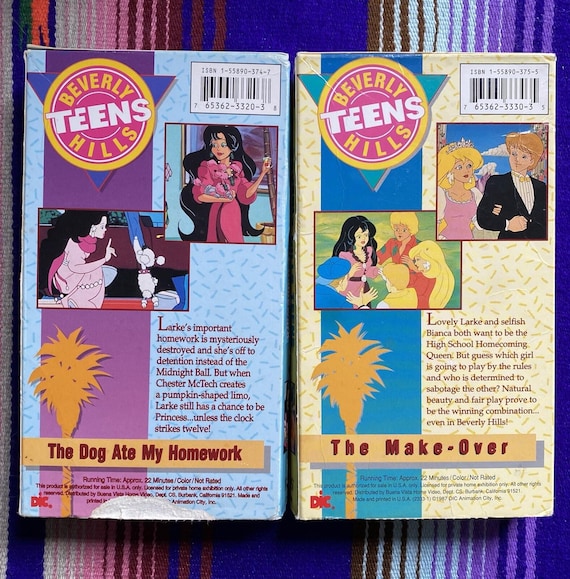 Beverly Hills Teens VHS Tapes Lot ! Dic 80s Animated Cartoon