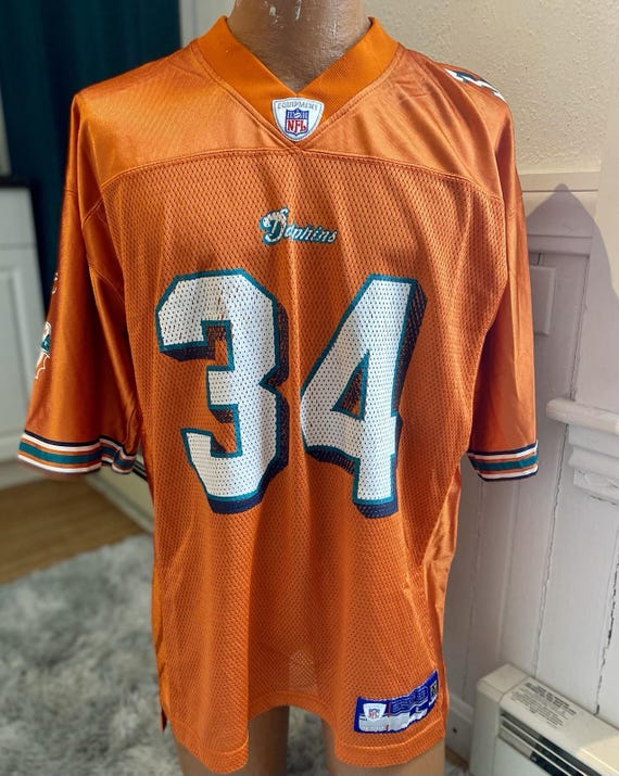 Reebok NFL Miami Dolphins Ricky Williams #34 Jersey Sz L Vintage