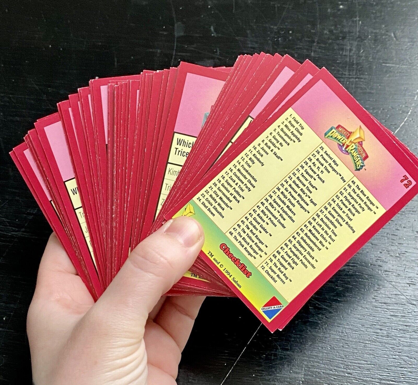 Mighty Morphin Power Rangers Trading Cards Set Complete - Etsy
