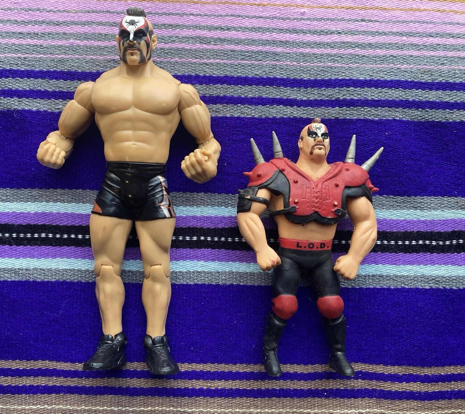 Vintage Legion of Doom ANIMAL Figures Lot WWF Jakks Pacific LOD
