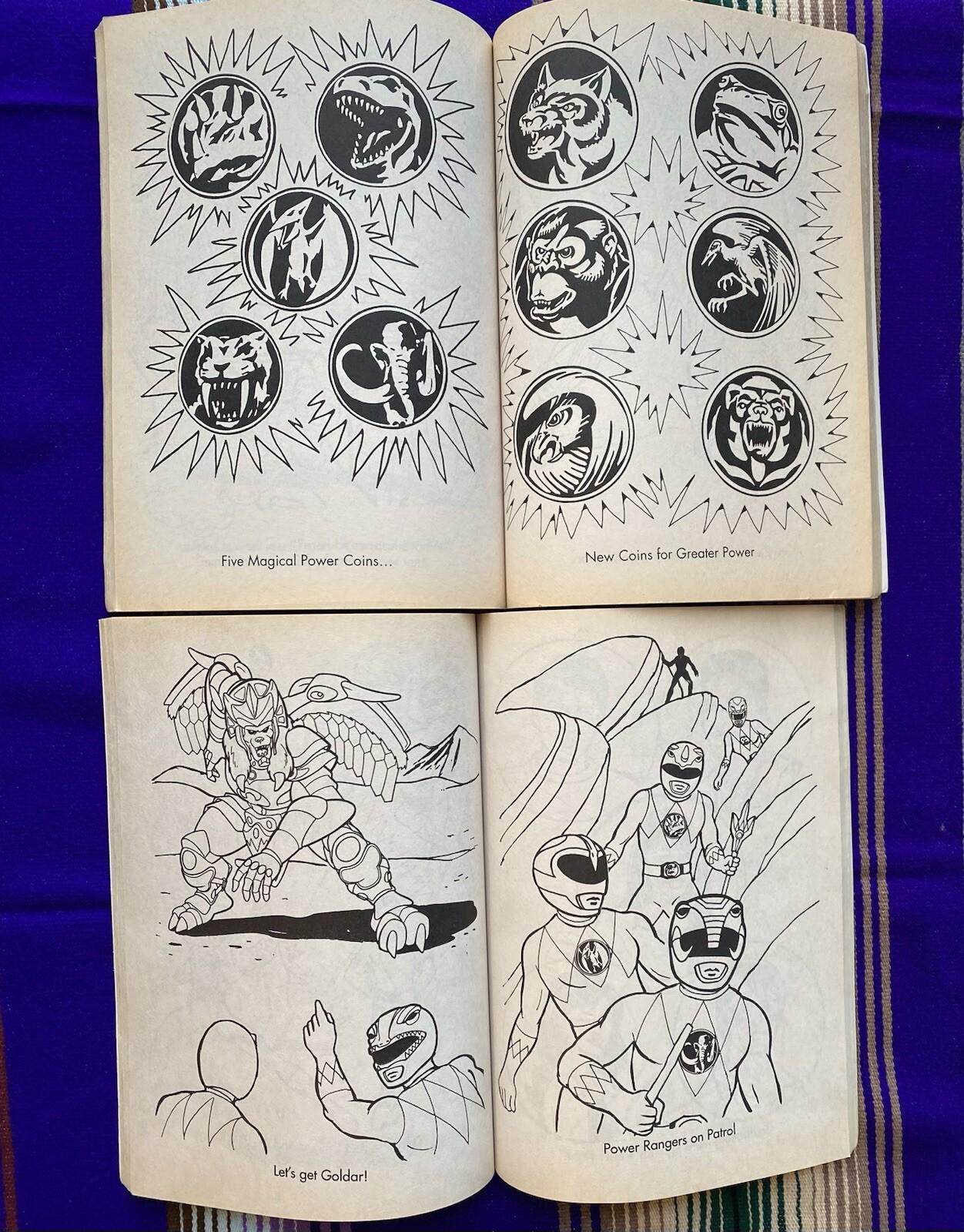 Vintage 1994 Mighty Morphin Power Rangers Coloring & Activity