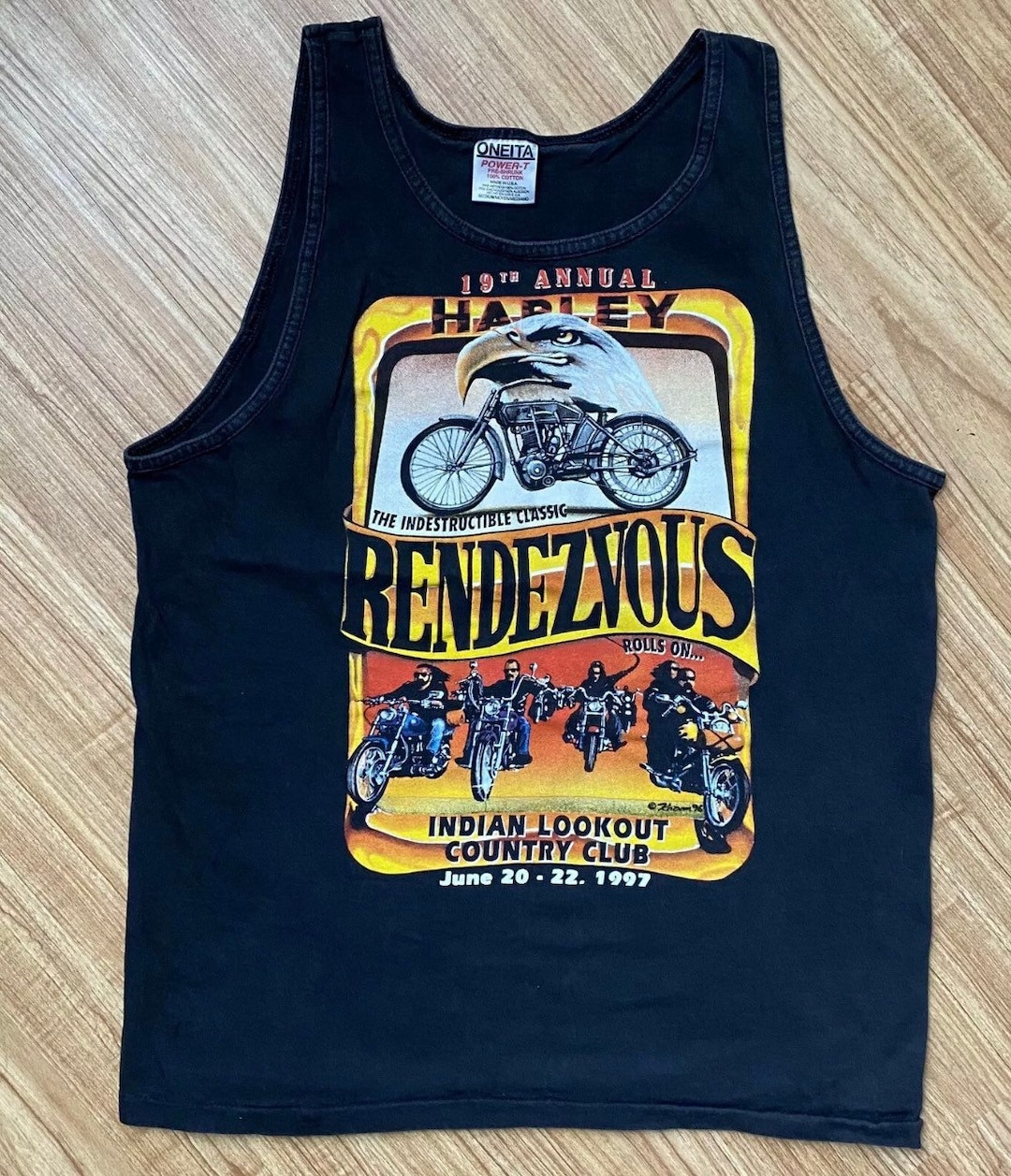 Vintage 1997 Harley Rendezvous Indian Look Out Country Club