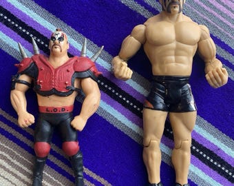 Vintage Legion of Doom ANIMAL Figures Lot WWF Jakks Pacific LOD