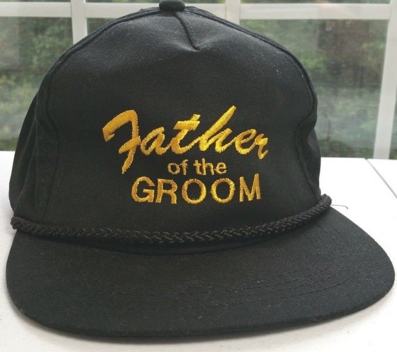 Vintage 80s FATHER of the GROOM Black Braided Sna… - image 3