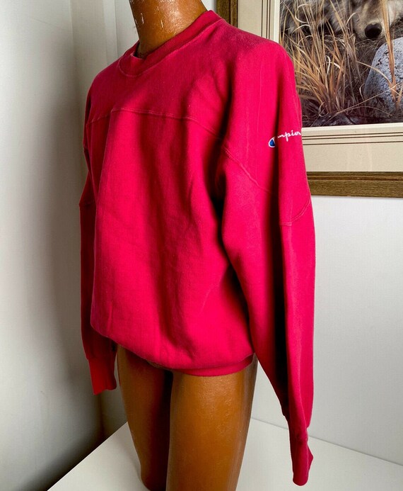 Vintage 90s CHAMPION Men's Size XL Red Crewneck Sw