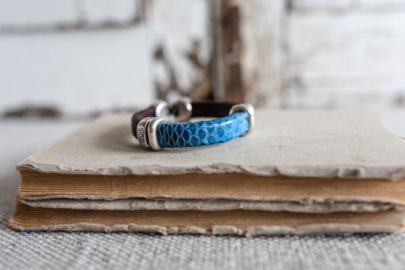 Snake Leather Bracelets Real Snake Skin Bracelet Mens Bracelet