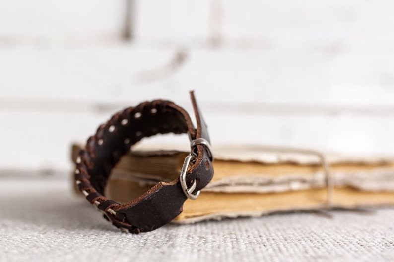 Snake Leather Bracelet Python Leather Snake Bracelet for Men Etsy