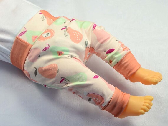baby girl orange leggings