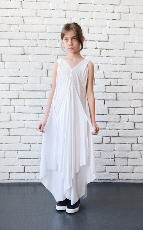 kids white dress