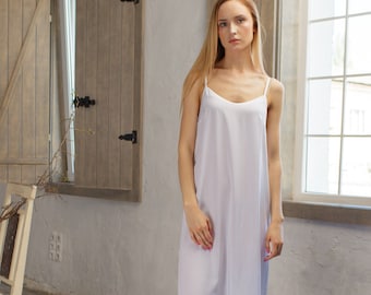 Lining with Spaghetti Straps 100% Cotton Organic Lining Cotton Slip Dress Nightgown Women Cotton Nightdress